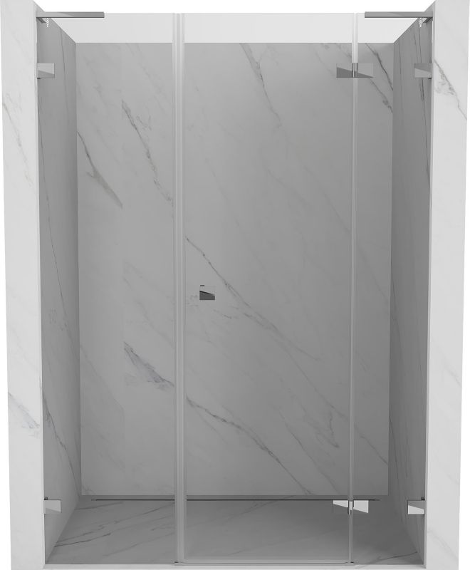 Drzwi prysznicowe uchylne Mexen Lunar L chrom 150x200 cm 1 szt.