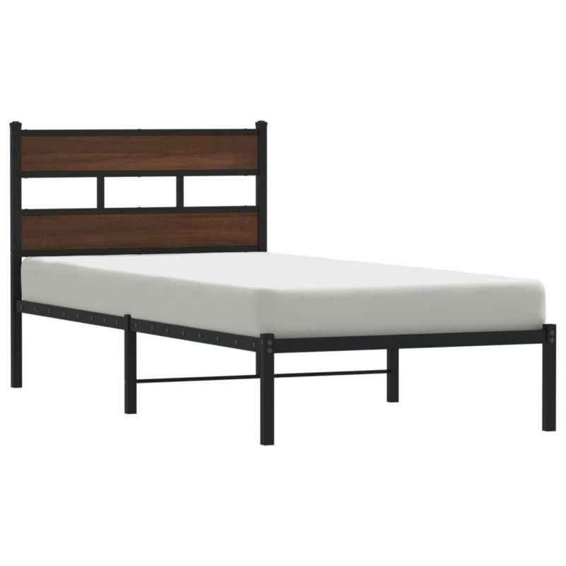 Łóżko metalowe WaszeMeble 100x200 cm brązowy WM-4017146 1 szt.