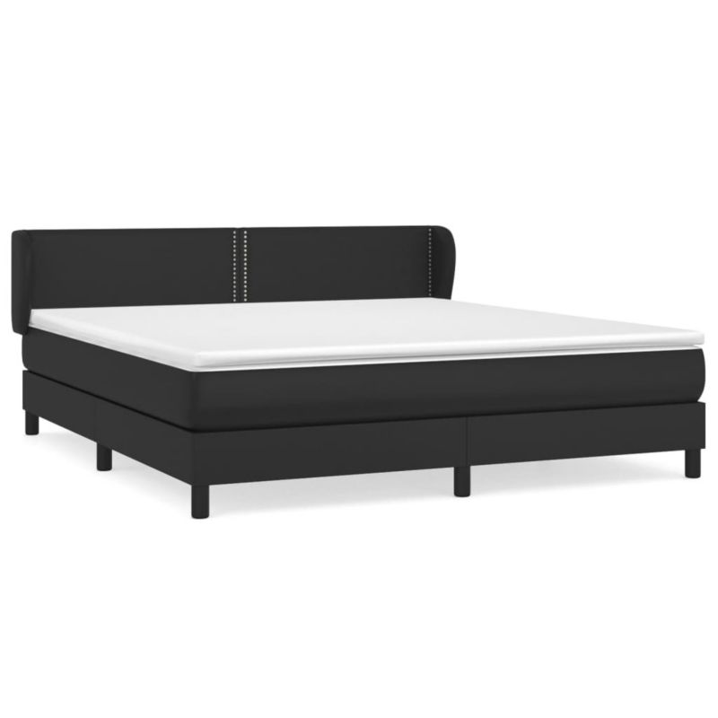 Łóżko kontynentalne WaszeMeble 180x200 cm czarne WM-3127265 1 szt.