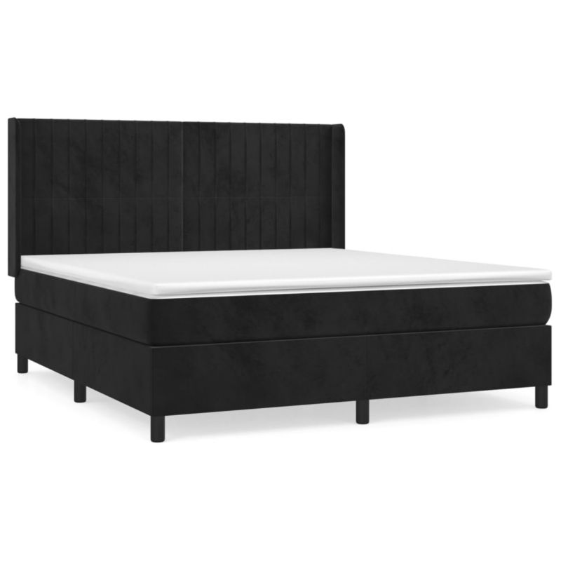 Łóżko z materacem WaszeMeble 160x200 cm czarny WM-3132809 1 szt.
