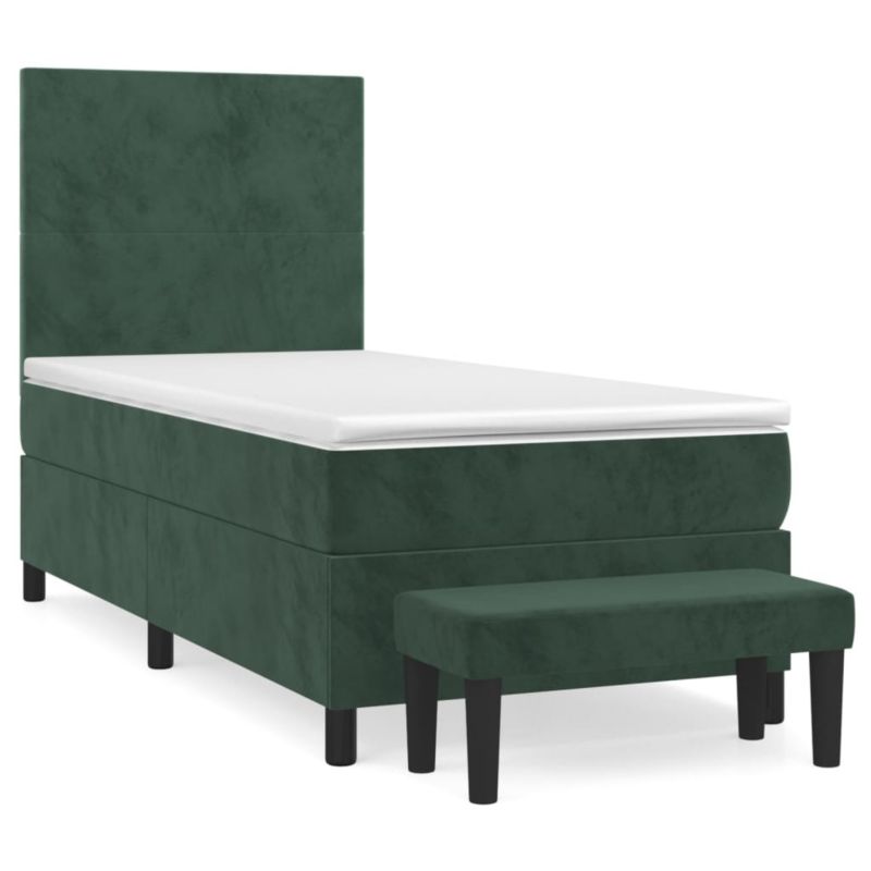 Łóżko z materacem WaszeMeble 90x200 cm zielony WM-3137704 1 szt.