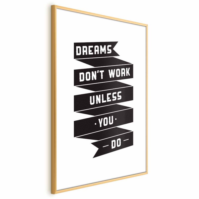 Plakat Artgeist Dreams 21x30 cm z ramą złotą 1 szt
