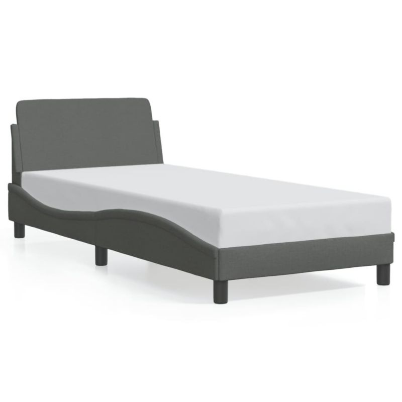 Łóżko tapicerowane WaszeMeble 90x200 cm ciemnoszara WM-373106 1 szt.