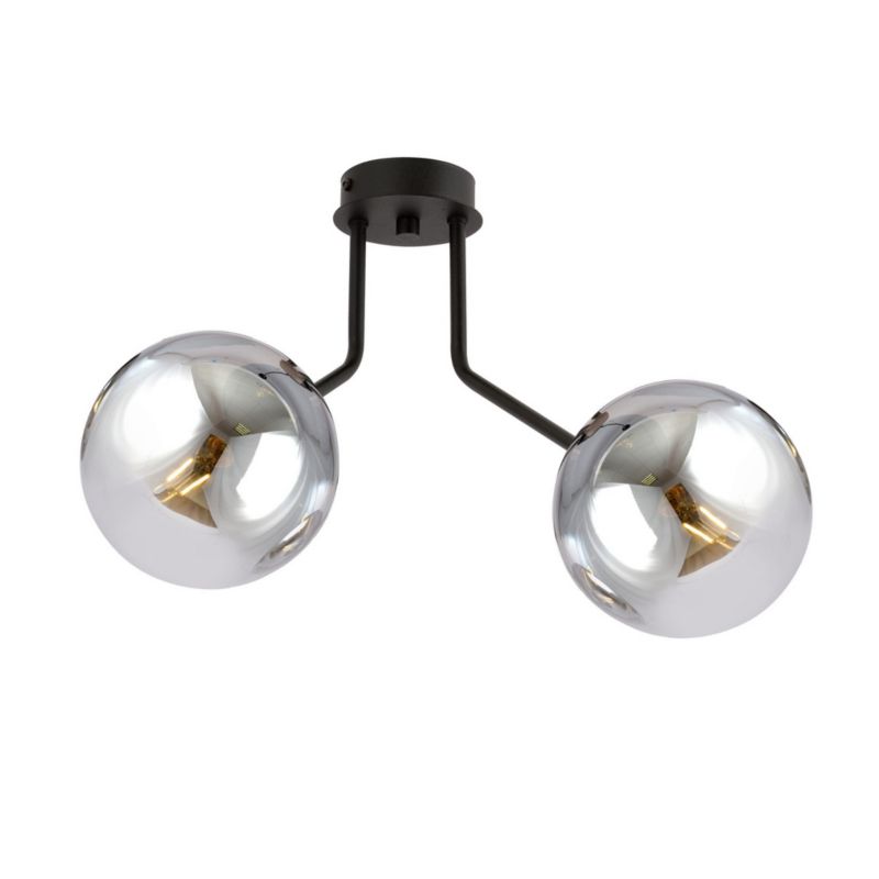 Lampa sufitowa Emibig Nova czarno-grafitowa wym: 36 x 37 cm 2xE14 x 10W 1 szt.