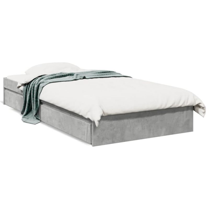 Łóżko drewniane WaszeMeble 90x200 cm szarość WM-3280681 1 szt.