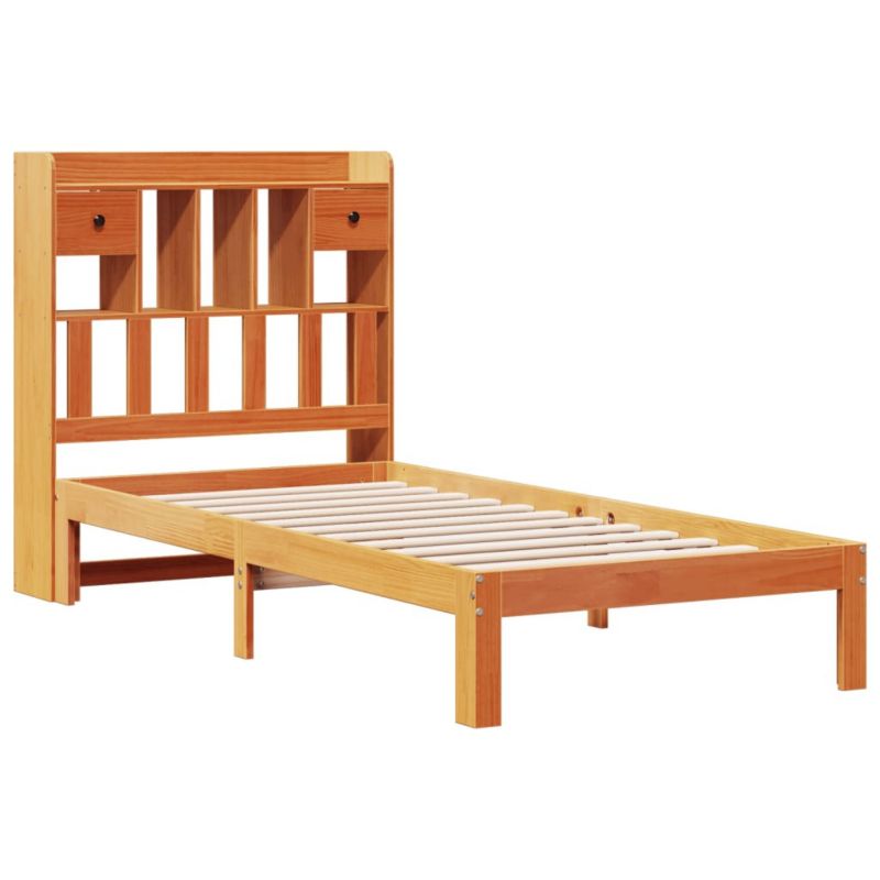 Łóżko drewniane WaszeMeble 100x200 cm brąz WM-3322617 1 szt.