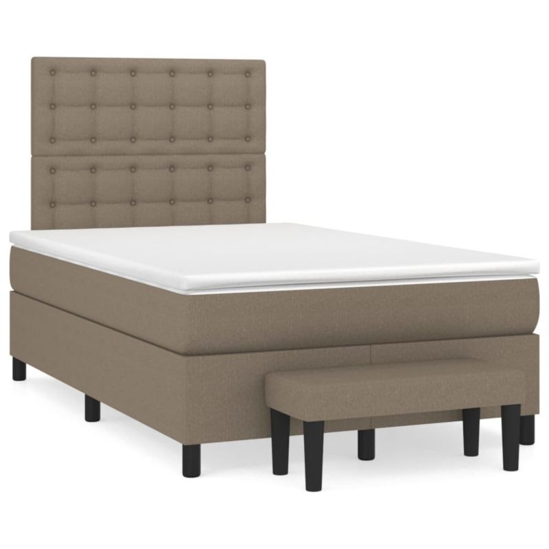 Łóżko z materacem WaszeMeble 120x200 cm taupe WM-3136905 1 szt.