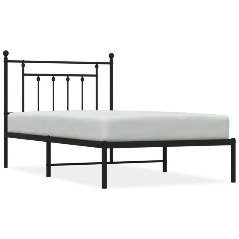Łóżko metalowe WaszeMeble 100x190 cm czarna WM-353531 1 szt.