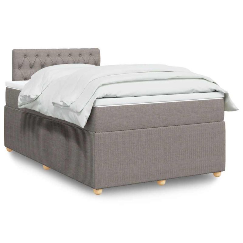Łóżko z materacem WaszeMeble 120x200 cm taupe WM-3289734 1 szt.