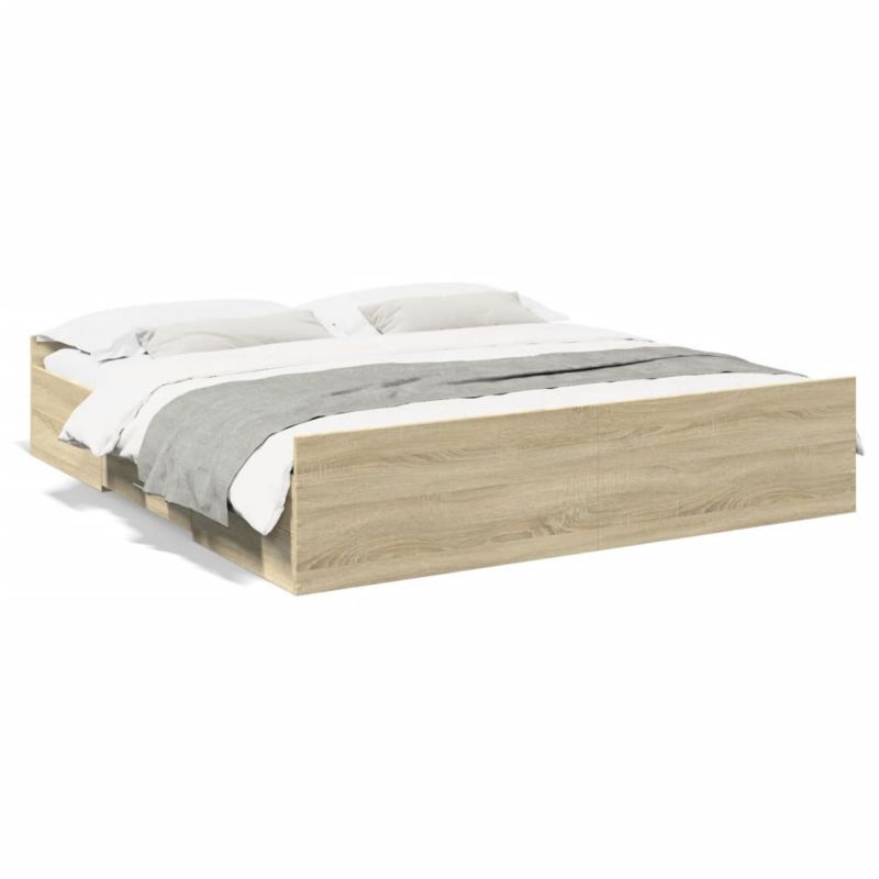 Łóżko drewniane WaszeMeble 180x200 cm brązowe WM-3280274 1 szt.