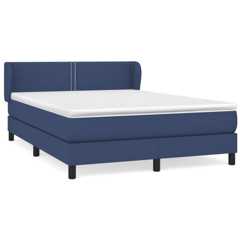 Łóżko z materacem WaszeMeble 140x190 cm niebieski WM-3126163 1 szt.