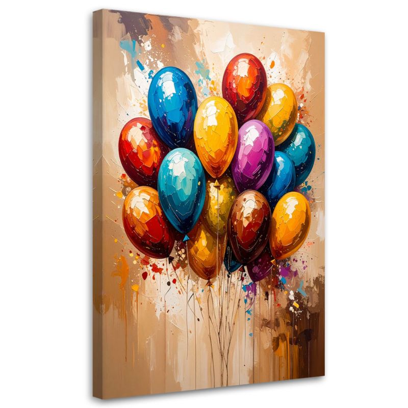 Obraz do pokoju dziecka Feeby Kolorowe Balony Abstrakcja 70x100cm 1szt