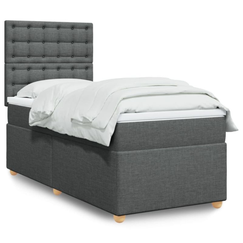 Łóżko kontynentalne WaszeMeble 80x200 cm ciemnoszara WM-3291122 1 szt.