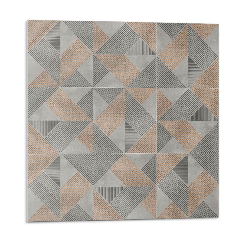Kafelki samoprzylepne Wallfluent 30x30 cm Wzór kształtów trójkątnych 9 szt.