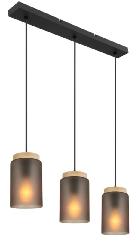 Lampa Sufitowa Wisząca Toolight App1812-3Cp Szary 1 Szt