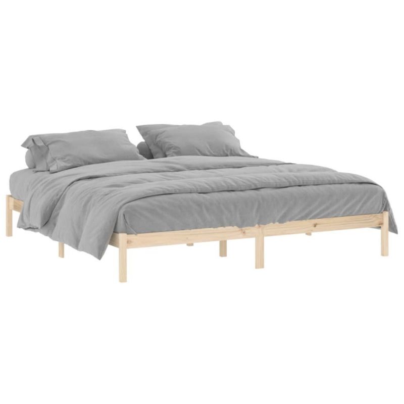 Łóżko drewniane WaszeMeble 193x203 cm brązowe WM-822460 1 szt.