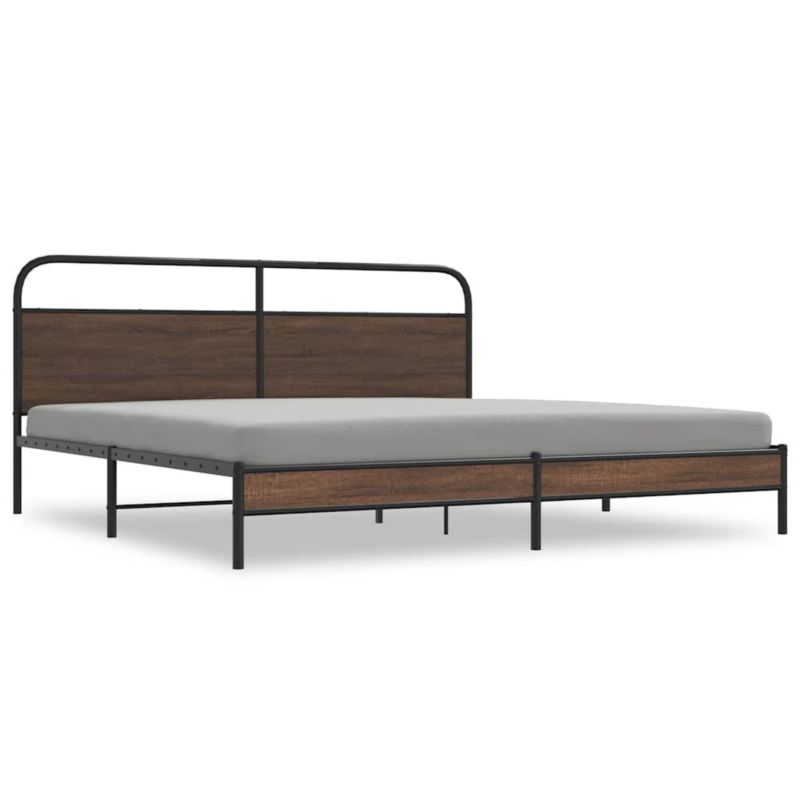 Łóżko metalowe WaszeMeble 180x200 cm brąz WM-3318699 1 szt.
