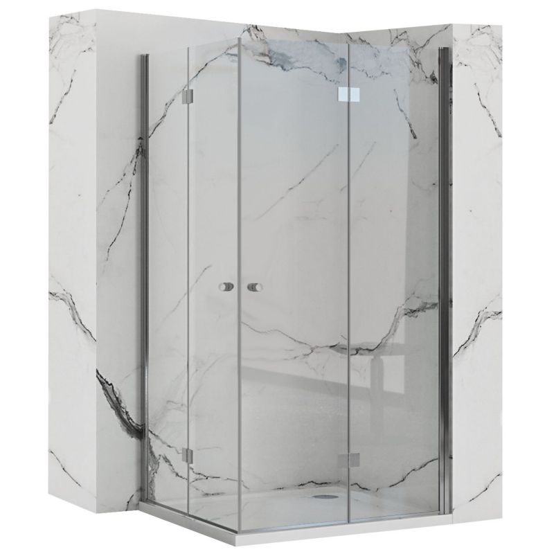 Kabina Prysznicowa Narożna Rea Fold N2 70X100X190Cm Chrom 1 Szt