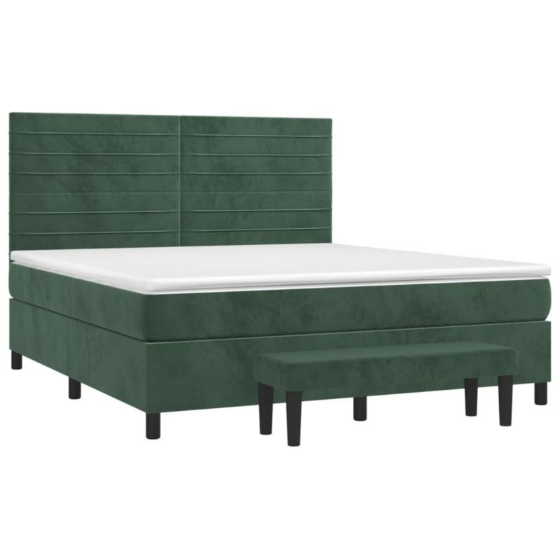 Łóżko kontynentalne WaszeMeble 180x200 cm ciemnozielone WM-3137920 1 szt.
