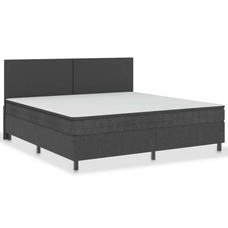 Łóżko kontynentalne WaszeMeble 200x200 cm szare WM-287467 1 szt.