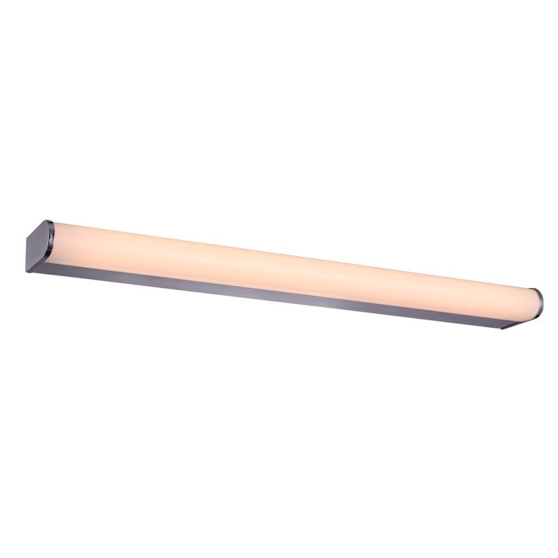 Kinkiet ścienny Italux Sanosti chromowany biały do łazienki LED 9W 3000K 900lm IP44 wym: 3,9 x 51 x 7,8 cm - 1 szt.