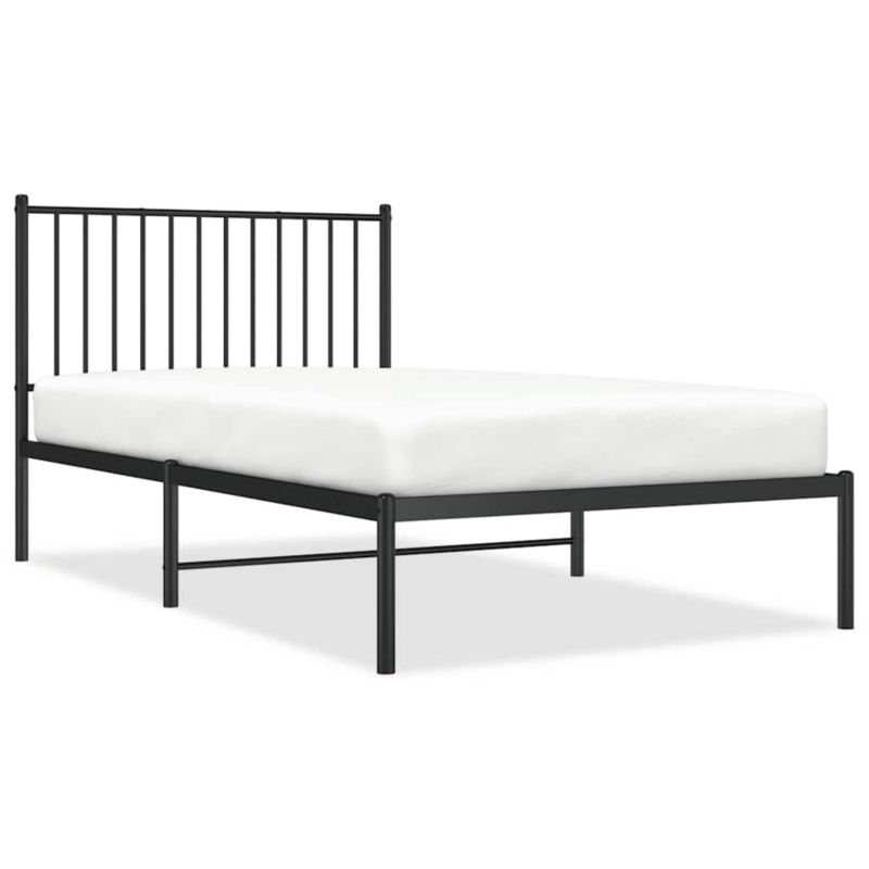 Łóżko metalowe WaszeMeble 100x190 cm czarny WM-350858 1 szt.