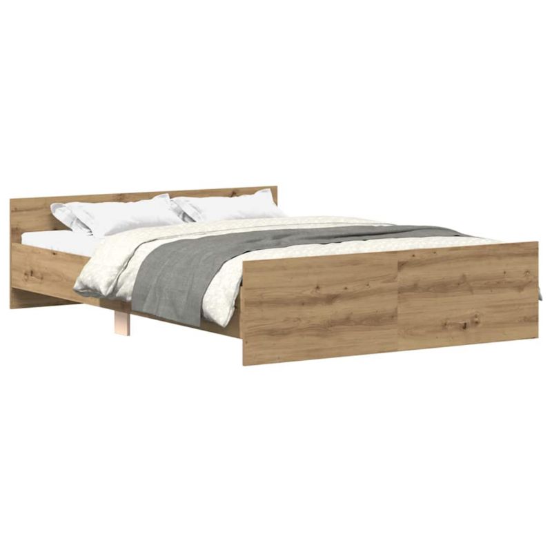 Łóżko drewniane WaszeMeble 140x190 cm brąz WM-3328779 1 szt.