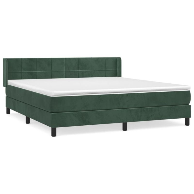 Łóżko kontynentalne WaszeMeble 180x200 cm ciemnozielone WM-3130976 1 szt.