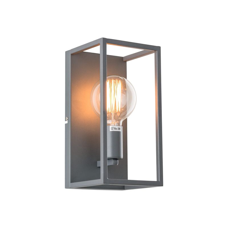 Kinkiet ścienny Italux Sigalo szary 1 x E27 x 60W IP20 wym: 28 x 14 x 14 cm - 1 szt.
