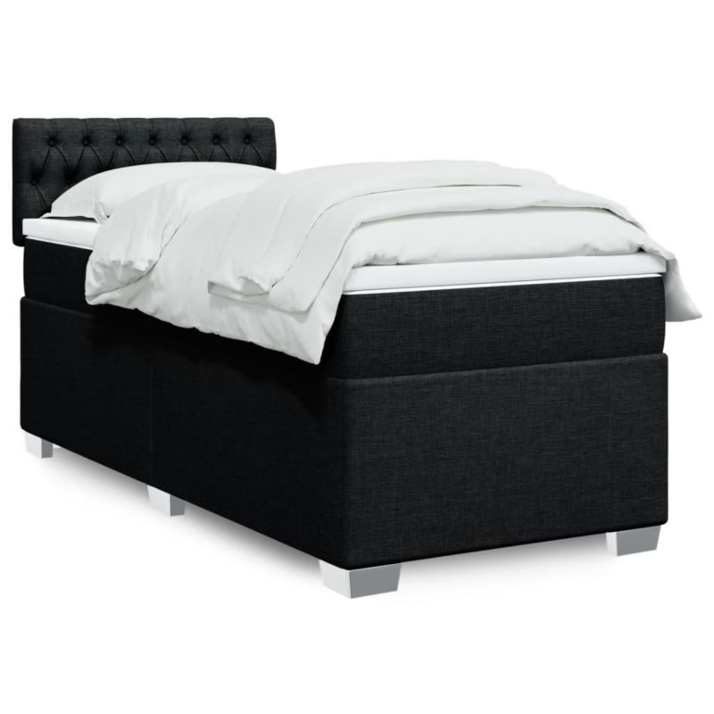 Łóżko kontynentalne WaszeMeble 90x190 cm czarne WM-3288052 1 szt.