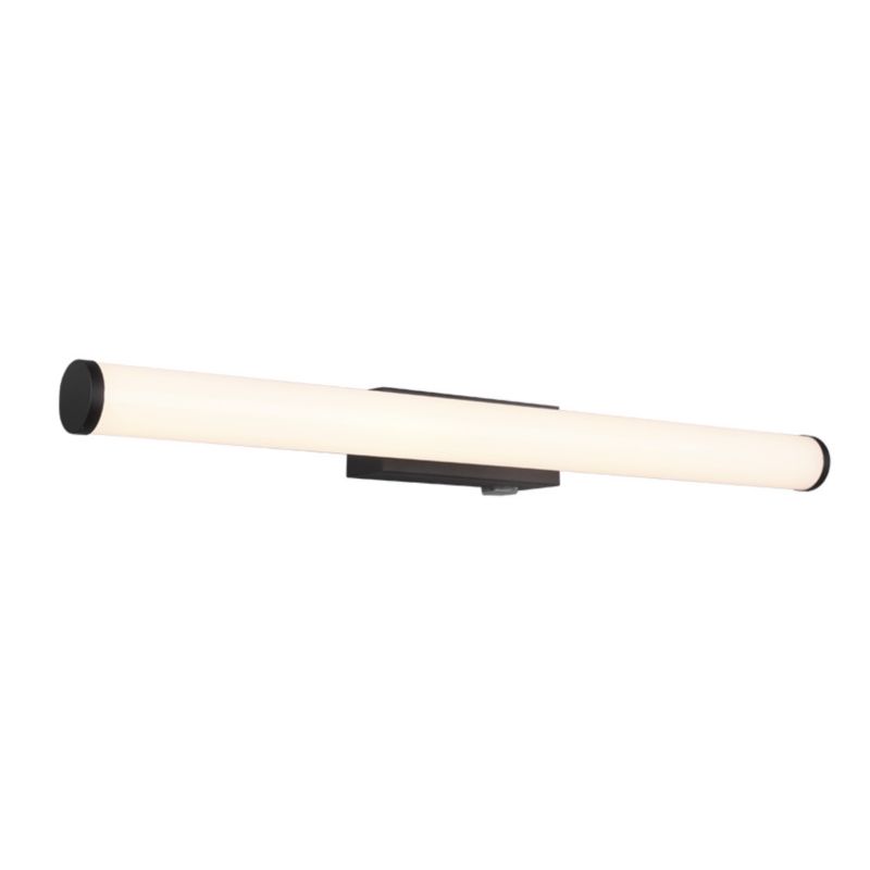 Kinkiet ścienny Trio Mattimo czarno-biały do łazienki LED 6W 3000K 680lm IP44 wym: 5,5 x 60,4 x 60,4 cm - 1 szt.