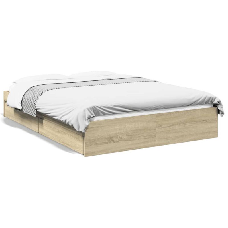 Łóżko drewniane WaszeMeble 140x190 cm brązowe WM-3280687 1 szt.