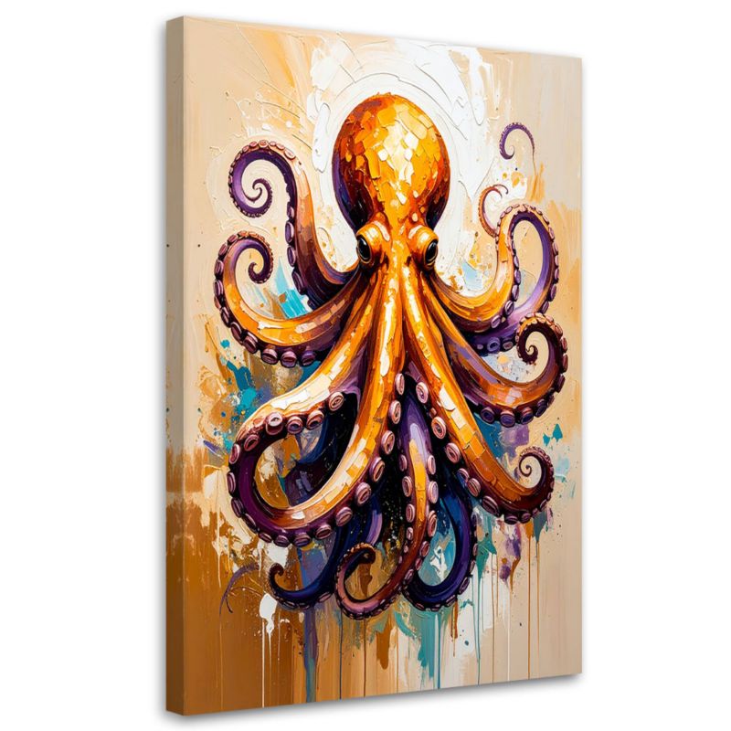 Obraz nowoczesny do kuchni baru restauracji Feeby Ośmiornica 70x100cm 1szt