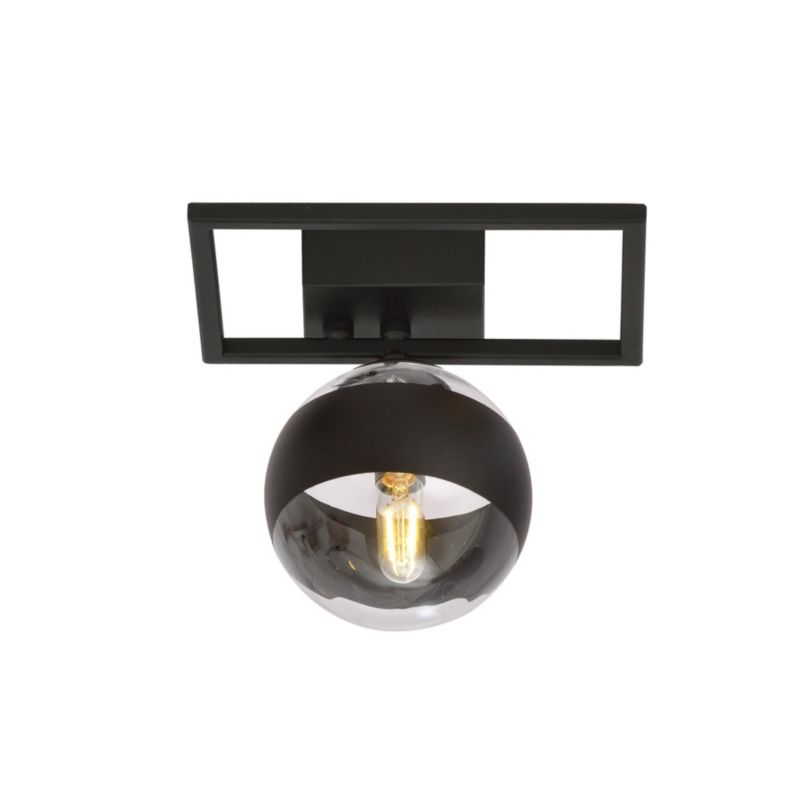 Lampa sufitowa Emibig Imago czarno-przezroczysty wym: 21 x 20 cm 1xE14 x 10W 1 szt.