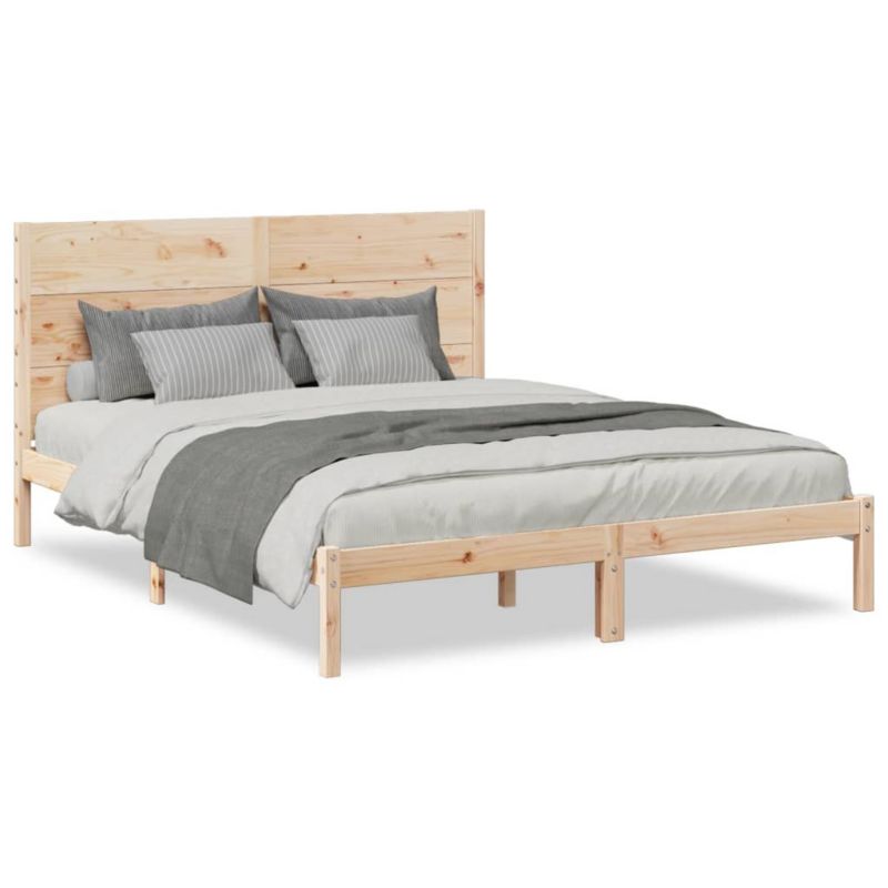Łóżko drewniane WaszeMeble 160x220 cm brązowe WM-3309287 1 szt.
