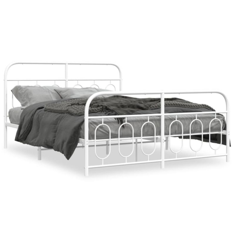 Łóżko metalowe WaszeMeble 140x190 cm biała WM-377184 1 szt.