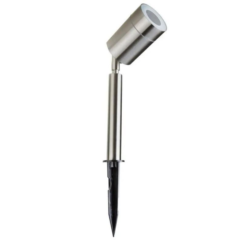 Lampa gruntowa wbijana V-TAC 770 srebrna 1 x GU10 x 35W IP44 wym: 6 x 6 x 42 cm - 1 szt.