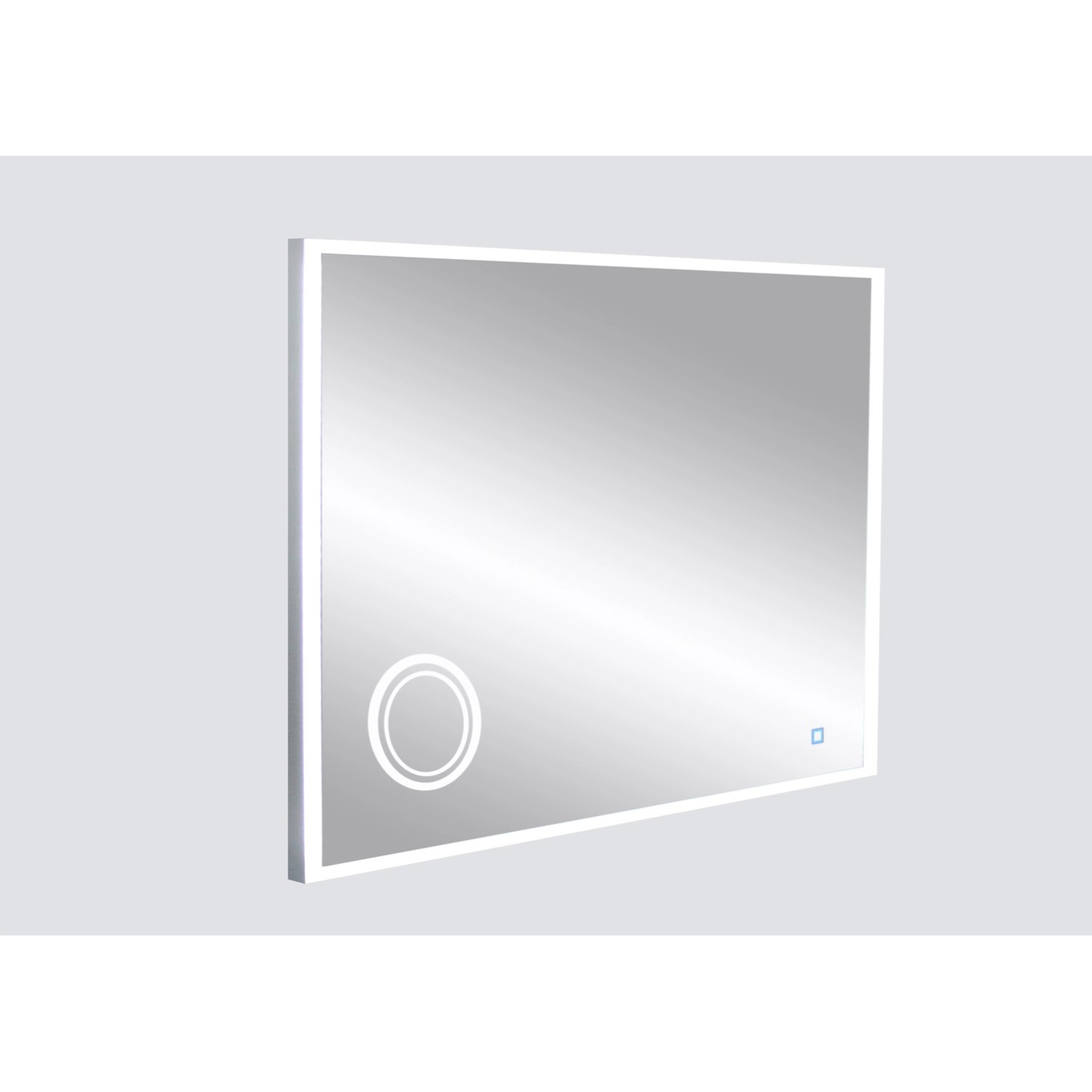 Lustro z LED Cosmetic Line srebrna rama 65x100