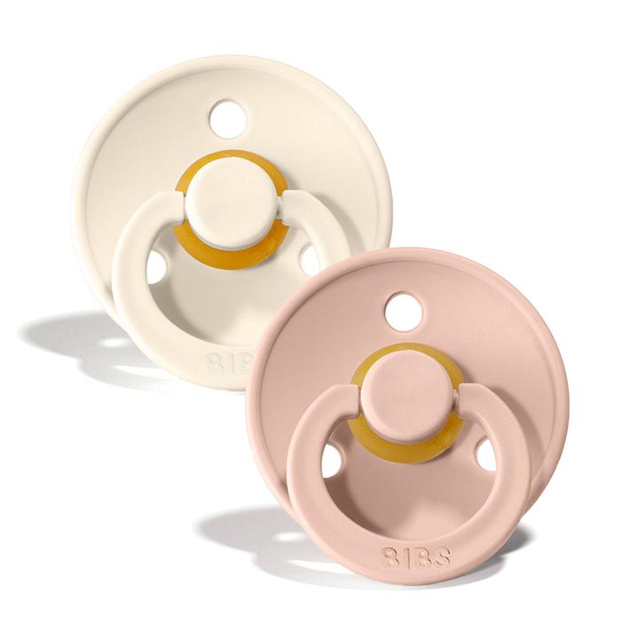 Bibs, 2-Pack Blush & Ivory M Smoczek Uspokajający kauczuk Hevea