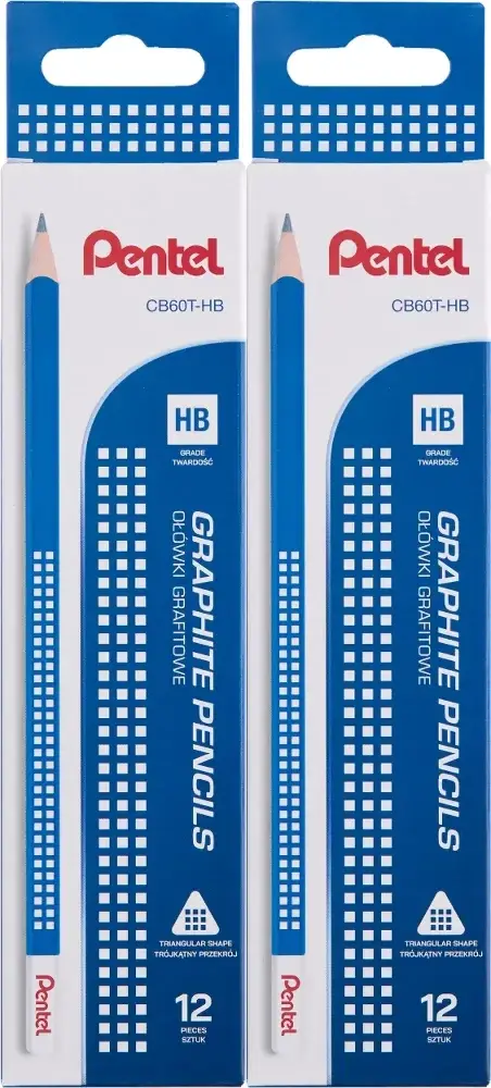 24x Ołówek drewniany Pentel CB60T, HB