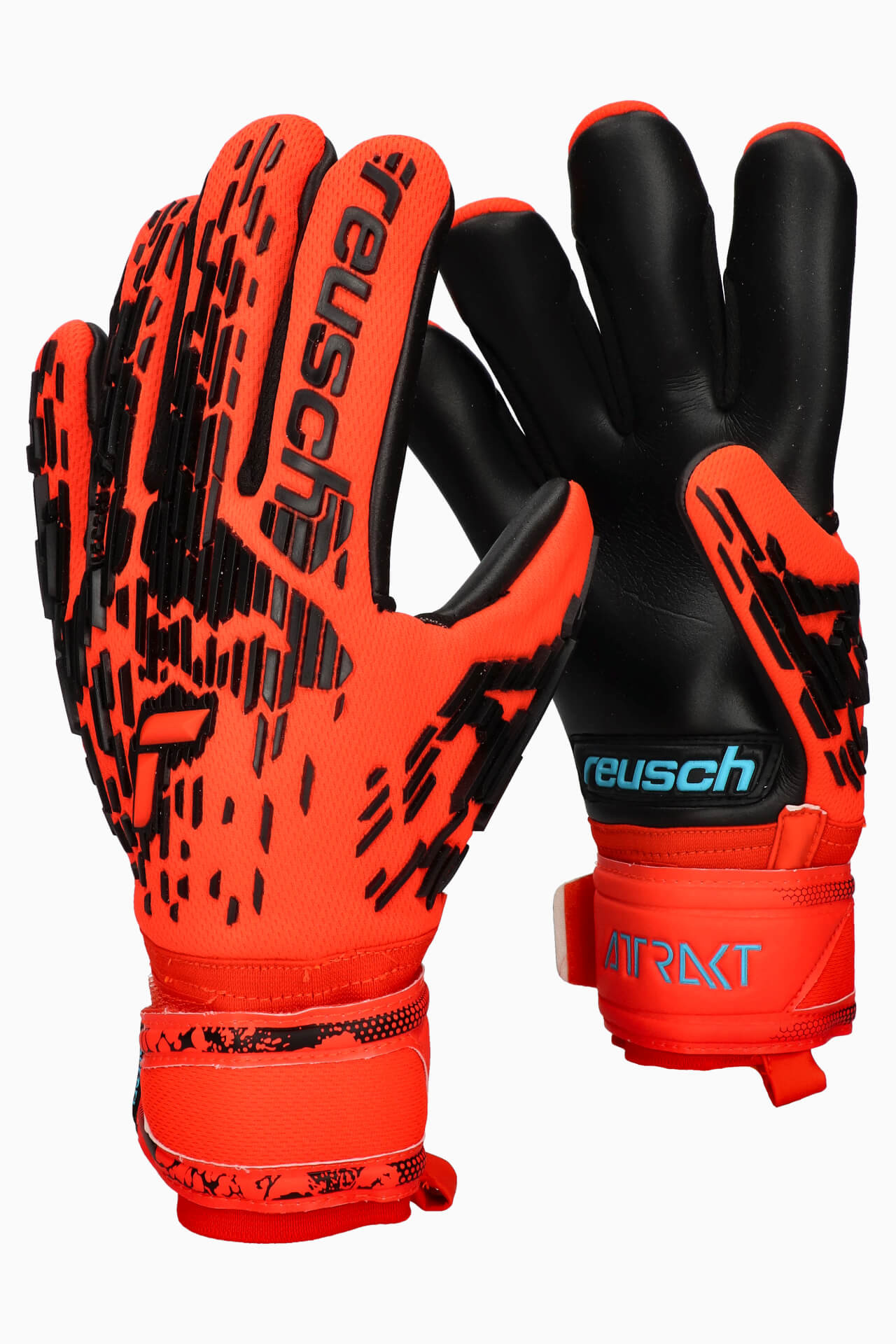 Rękawice Reusch Attrakt Freegel Silver Finger Support - Czerwony