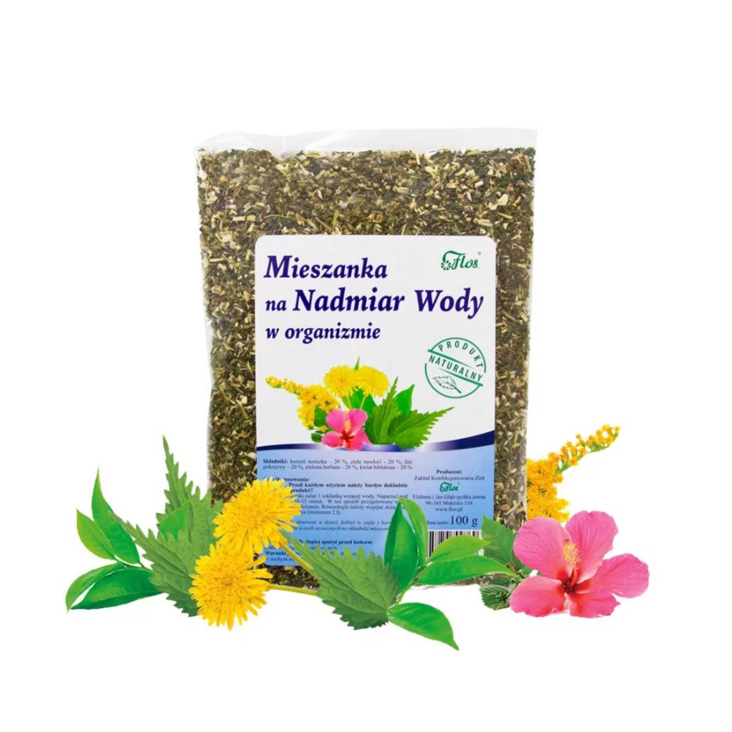 Flos - mieszanka na nadmiar wody w organizmie, 100 g