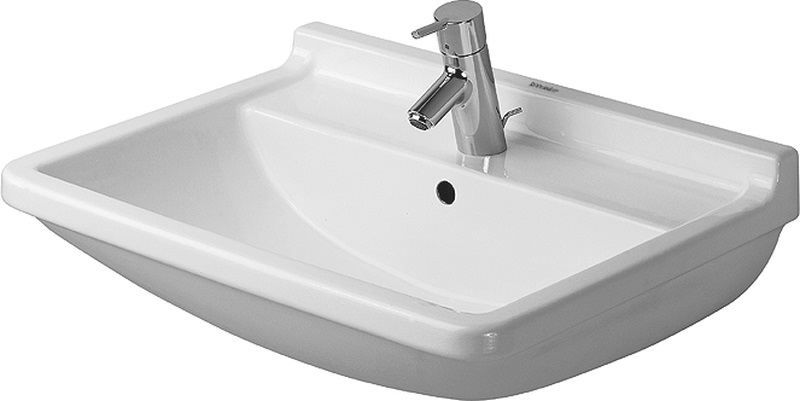 Duravit Starck 3 umywalka 60x45 cm ścienna prostokątna biała 0300600000