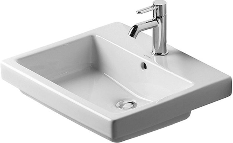 Duravit Vero umywalka 55x46,5 cm wpuszczana prostokątna biała 0315550000