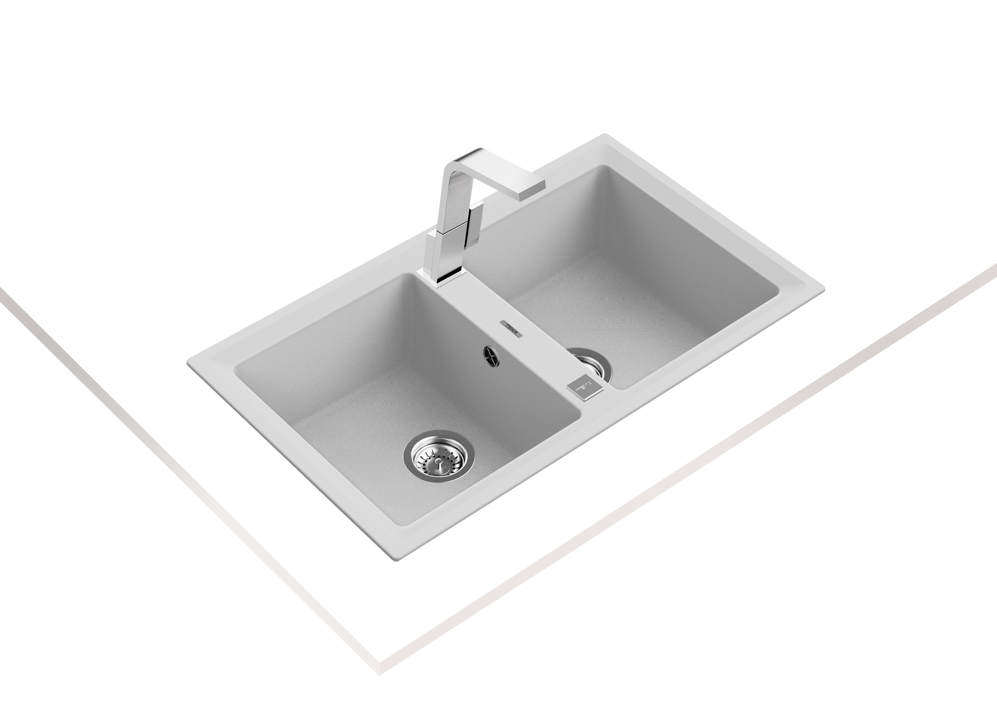 Teka Stone zlewozmywak Tegranit 86x51 cm biały 115260012 - Wysyłka w 24h
