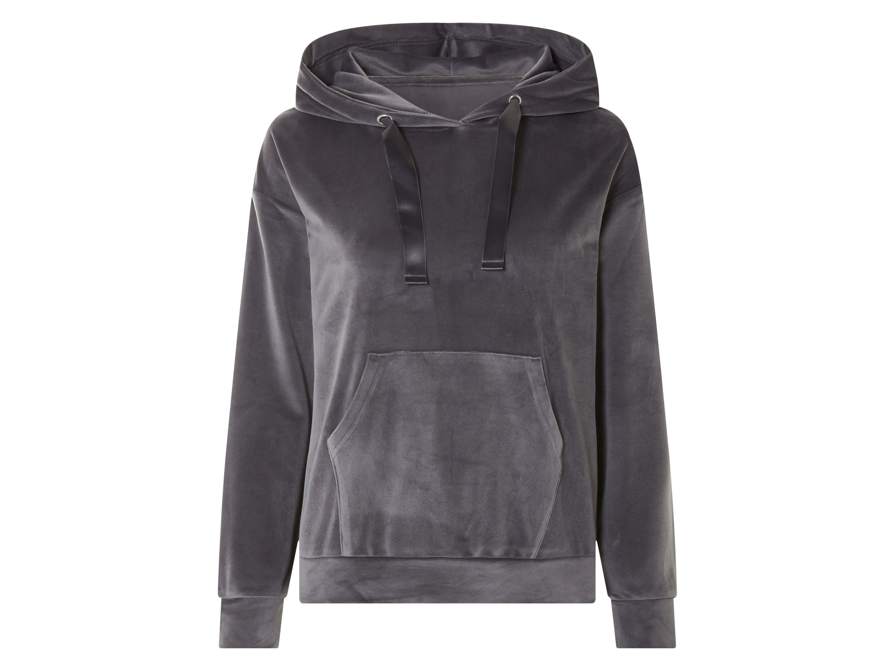 esmara Bluza welurowa damska Szary, L44/46