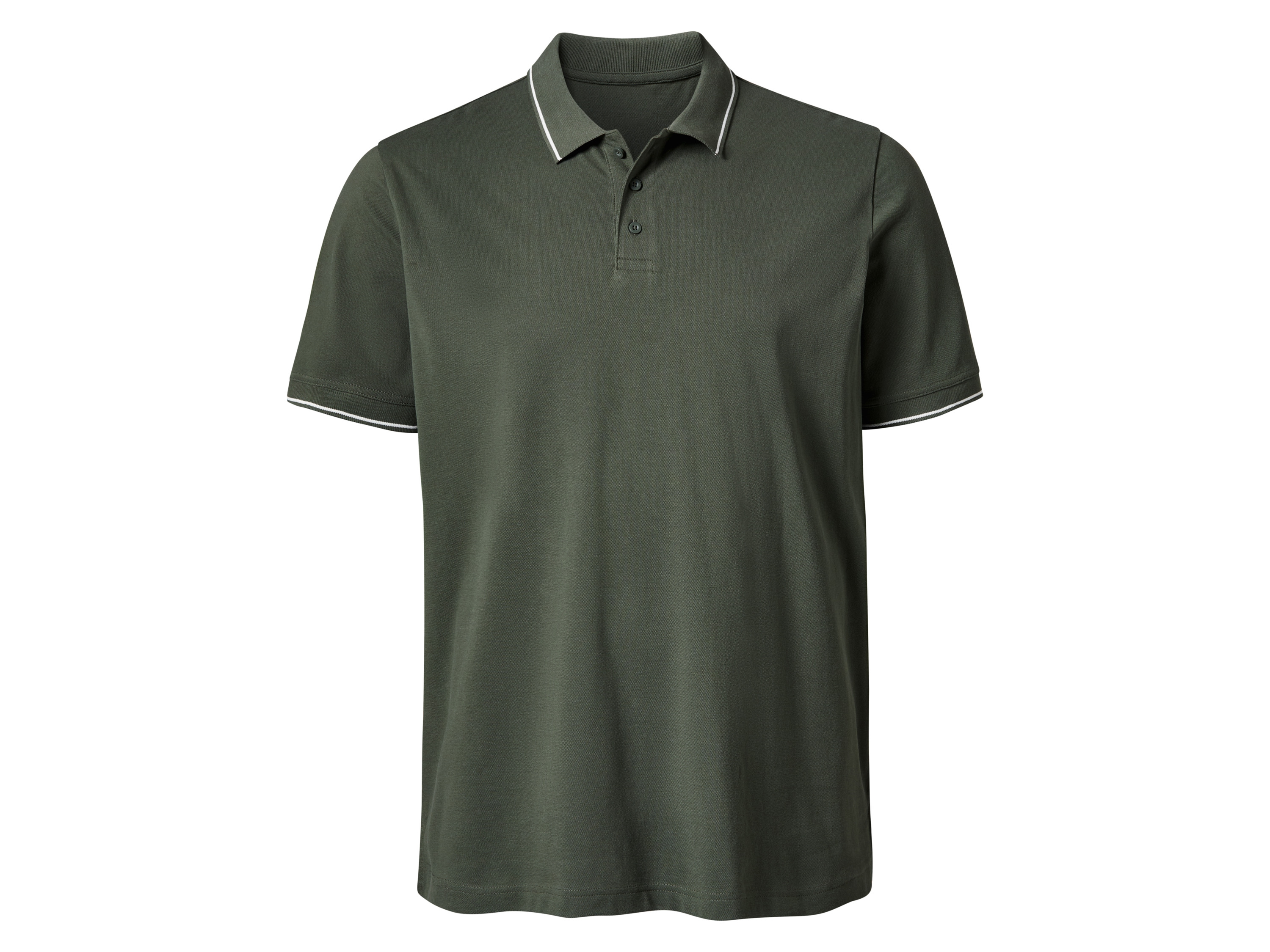 esmara Men Koszulka polo męska PLUS SIZE XXL, 3XL (64/66), Zielony, 100% bawełna, luźny krój, Oeko-Tex