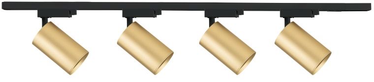Darmowa Dostawa - Zestaw szynoprzewód z reflektorami 4x W złoty DPM STR4XGU10G