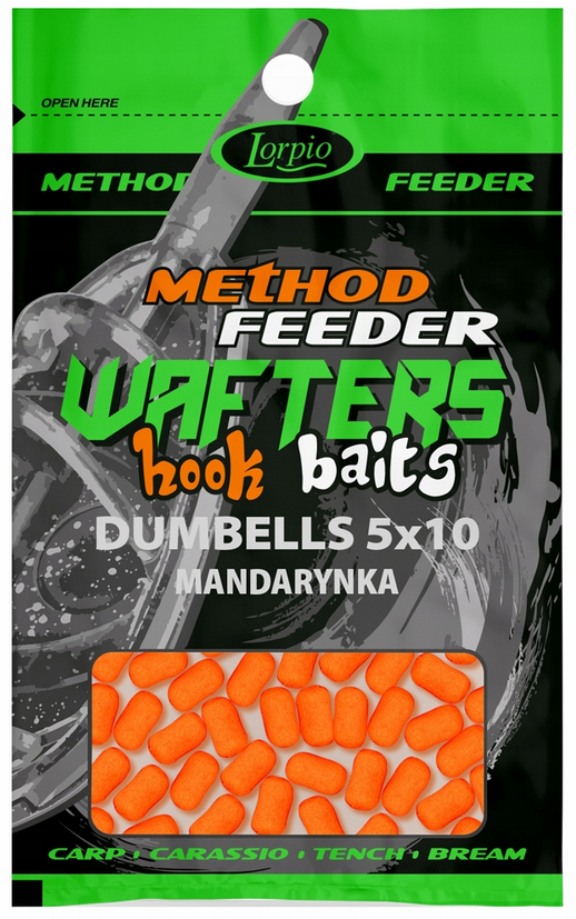 Lorpio Kulki Wafters Hook Baits Dumbells Mandarynka-5mm