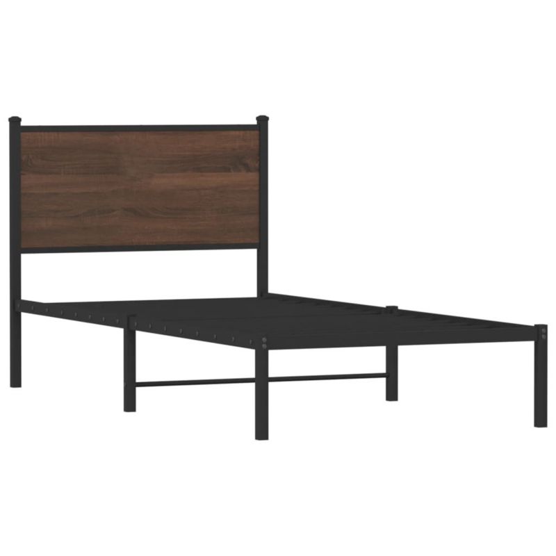 Łóżko metalowe WaszeMeble 80x200 cm brązowy WM-4007756 1 szt.